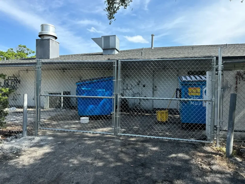 Hurricane fence in Florida